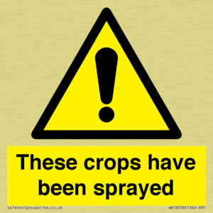 These crops have been sprayed